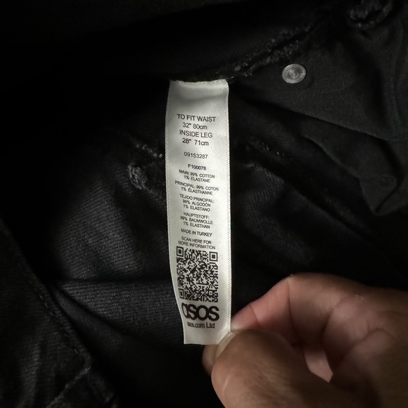 NWT ASOS Denim Women’s Petite Jeans Size 32/28 - Picture 4 of 5